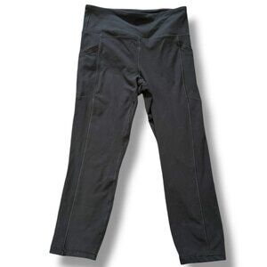 Marika Black Cropped Capri Leggings Women's Size Medium Athletic Workout Gym